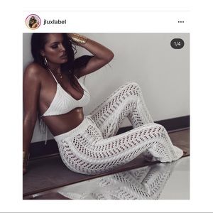 JLux Label Crochet Coverup Pants